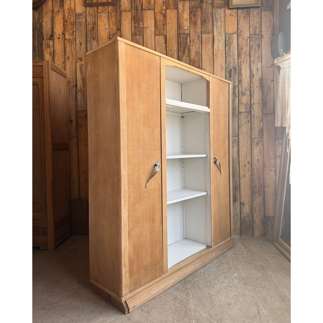 Art Deco Oak Bookcase, 1940s For Sale - Image 4 of 16