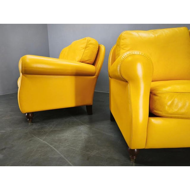Leather George Sofas from Poltrona Frau, Italy, 1992, Set of 2 For Sale - Image 4 of 18