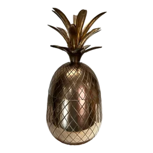 Vintage Brass Lidded Pineapple Jar