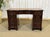 English Mahogany Desk with Drawers and Leather Top, 1950s For Sale - Image 16 of 16