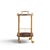 Aldo Tura Aldo Tura Mid Century Italian Lacquered Goatskin and Brass Bar Cart For Sale - Image 4 of 10