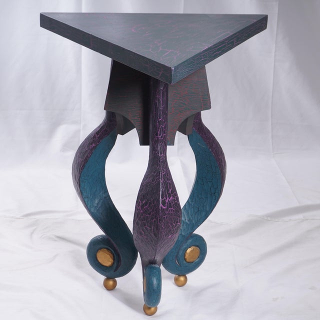 1980s Vintage Post Modern Occasional or Console Table For Sale - Image 4 of 10