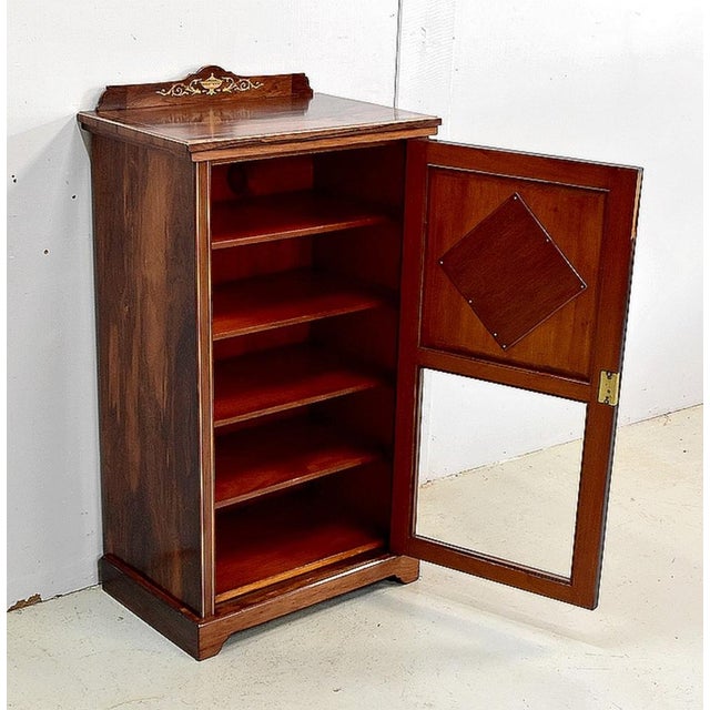 Small Showcase in Marquetry, 1920s For Sale - Image 4 of 18