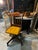Mid-Century Modern Antique Bankers Chair With Nail Head Trim and Wheels For Sale - Image 3 of 5