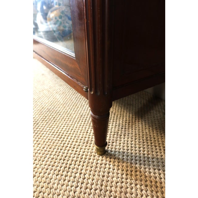 Maroon Louis XVI Display Cabinet, Late 18th Century For Sale - Image 8 of 13