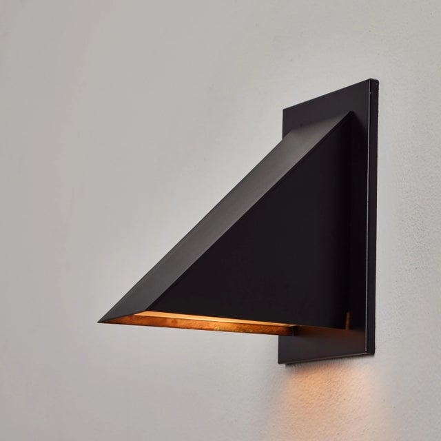 Mid-Century Modern Jonas Bohlin 'Oxid' Wall Lights for Örsjö in Black - a Pair For Sale - Image 3 of 12