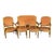 Antique French Louis XVI Salon Suite With Sofa Armchairs & Side Chairs -Set of 5 For Sale