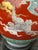 Early 20th C. Japanese Fukagawa Imari Crane Lamp With Silk Bell Shade & Brass Finial - Fully Rewired For Sale - Image 11 of 12