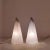 Glass Italian Murano Glass Table Lamps in the style of Vistosi Murano, 1980s, Set of 2 For Sale - Image 7 of 12