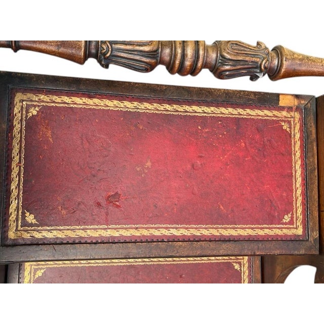 Antique English Bed Steps, Commode. Side Table For Sale - Image 9 of 15