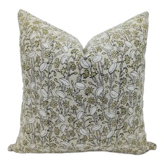 Fabdivine Vintage-Inspired Handcrafted Cushion Cover 20x20 Inch -Pista For Sale