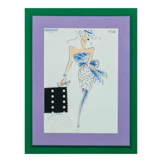 1980s Givenchy Paris Fashion Plate No. 43 For Sale