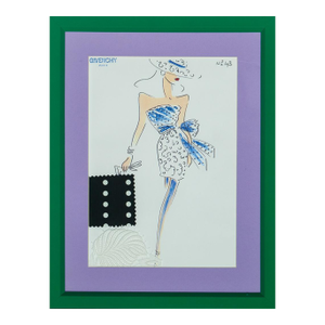 1980s Givenchy Paris Fashion Plate No. 43