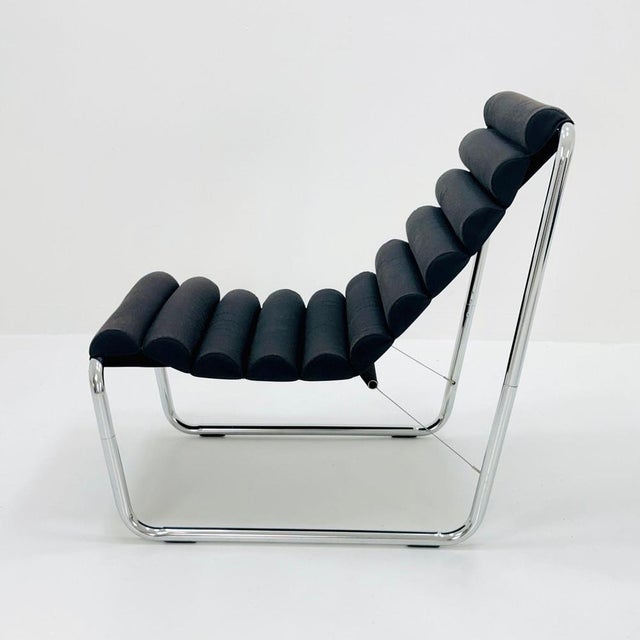 Textile Vintage Bauhaus Boudins Lounge Chair by Michel Boyer, France, 1970s For Sale - Image 7 of 11