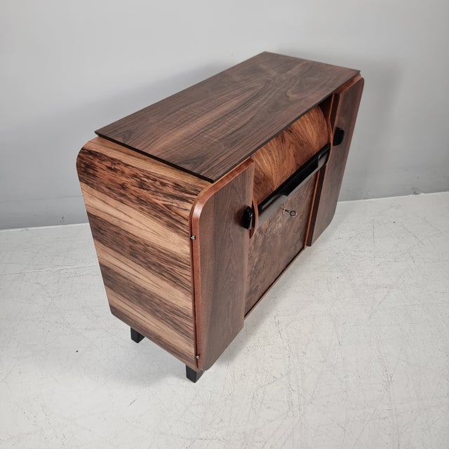 1940s Art Deco Bar Cabinet by Jindrich Halabala for Up Závody, 1940s For Sale - Image 5 of 12