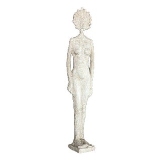 Fiberglass Sculpture of a Nude Woman in the style of Giacometti, France, 1970s For Sale