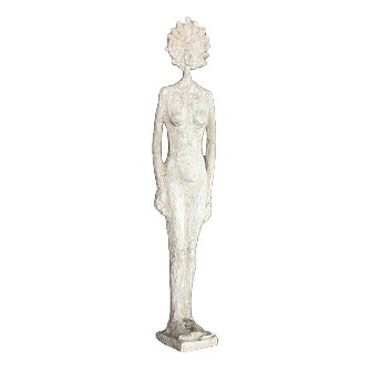 Fiberglass Sculpture of a Nude Woman in the style of Giacometti, France, 1970s For Sale
