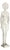 Fiberglass Sculpture of a Nude Woman in the style of Giacometti, France, 1970s For Sale