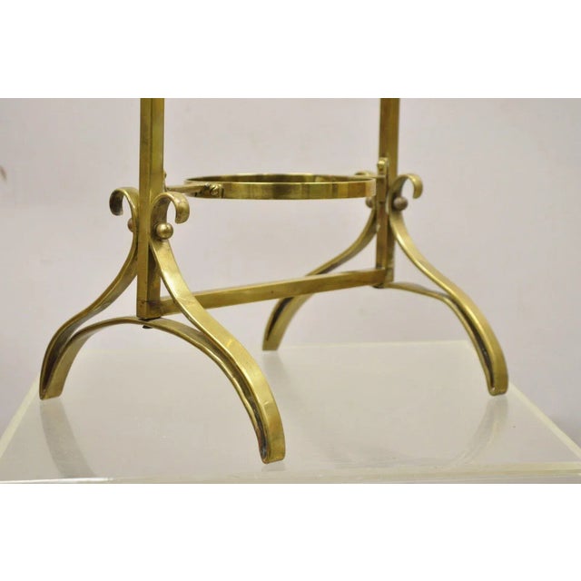 Mid 20th Century Mid 20th Century Vintage Italian Brass Mid Century Modern 3 Tier Muffin Stand For Sale - Image 5 of 10