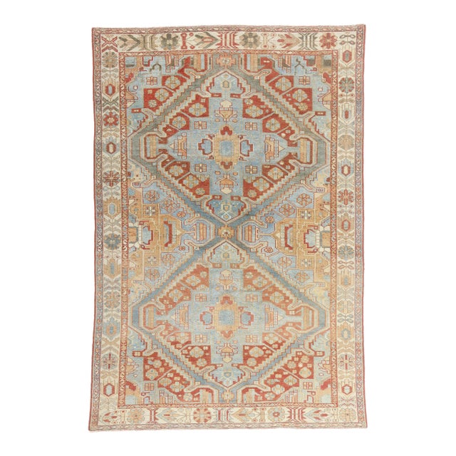Antique Persian Karaja Heriz Rug, 06'09 X 10'01 For Sale
