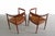 Mid-Century Modern Set of Hans Wegner the Round Chair both in Oak For Sale - Image 3 of 13