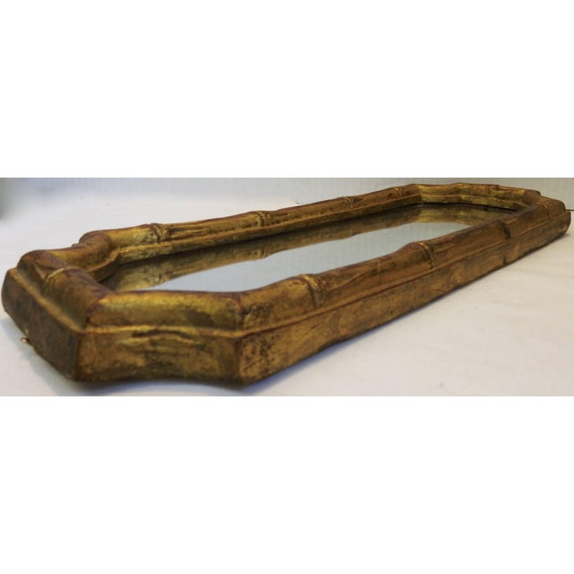 1960s Italian Florentia Bamboo Style Mirror For Sale - Image 5 of 8