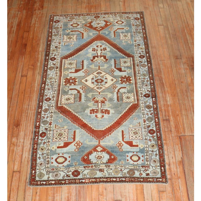 Early 20th Century Persian Malayer Accent Rug - 3'7" x 6'11" For Sale - Image 4 of 7