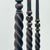 Metal Hand Forged Iron Candelabra Set of 3 (93-113cm) Antique Copper Finish Barley Twist Stem with Deep Cylindrical Cups For Sale - Image 7 of 9