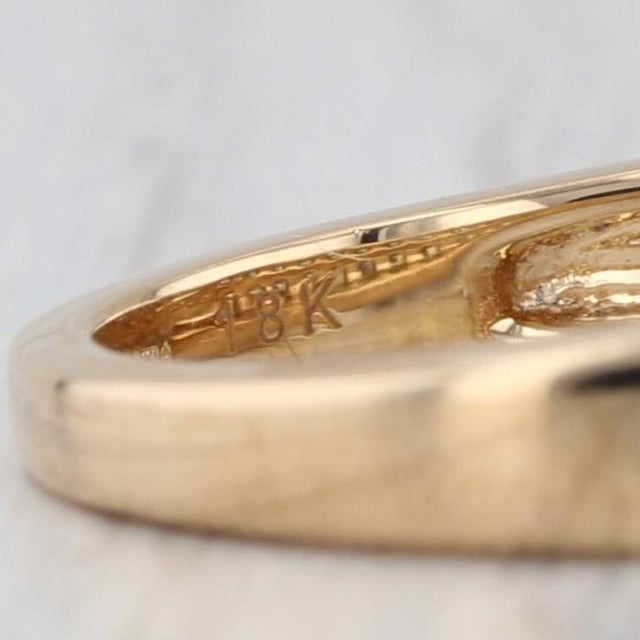0.50ctw Diamond Wedding Band 18k Yellow Gold Stackable Ring Size 6 Coa Tomas Rae For Sale - Image 4 of 9