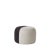 Dainty Pouf Pearl grey black by Warm Nordic Dimensions: D 55 x H 39 cm Material: Textile upholstery, Wooden frame, foam....