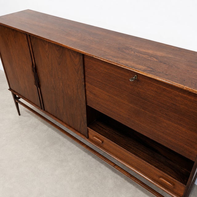 Vintage Danish Highboard with Bar Compartment, 1960s For Sale - Image 6 of 9