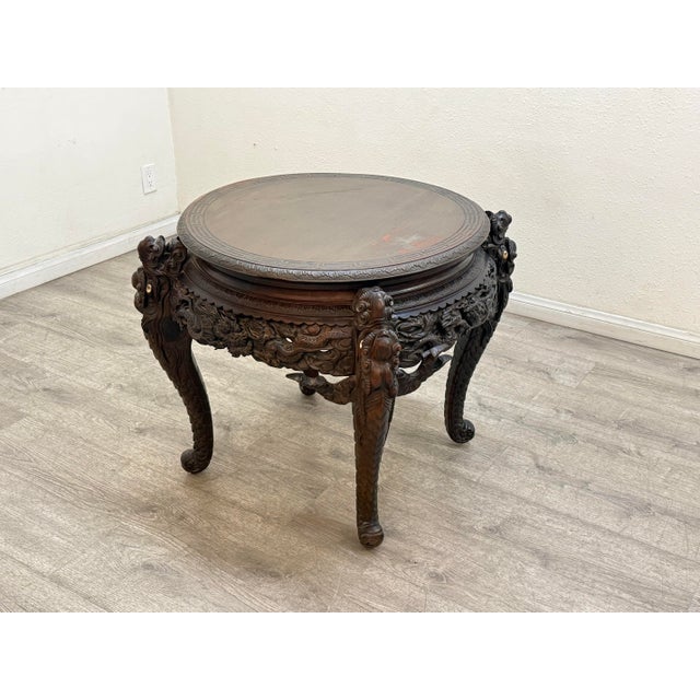 Vintage Asia Style Occasional Table For Sale - Image 9 of 11