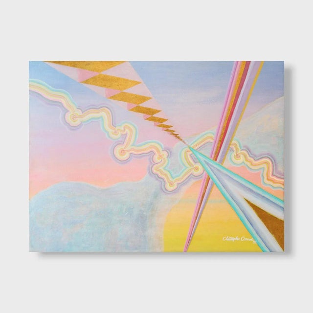 This is a one of a kind original abstract painting by San Diego artist Christopher Conroe titled, "Antimatter...
