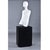 Modern Minimalist White Life Size Figural Sculpture on Black Pedestal Base For Sale - Image 13 of 13