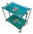Folding Green Trolley with Floral Decor, 1960s-1970s For Sale