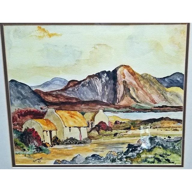 Irish Large Watercolors by Noel Hume - 2006 - in the Style of Paul Henry - a Pair For Sale In Dallas - Image 6 of 9