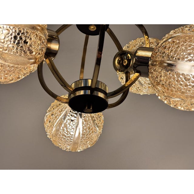 Space Age Brass Ceiling Lamp by Richard Essig, 1970s For Sale - Image 10 of 18