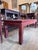 A richly crafted vintage Ming style coffee table featuring elegant Asian inspired lines and a beautifully figured burl...