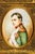 Ornate French Empire Style Antique Metal Frame Napoleon Portrait Miniature Painting Home Decor For Sale - Image 4 of 17