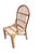 Brown Late 20th Century Rattan Wicker Desk Chair For Sale - Image 8 of 11