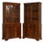 Georgian Display Cabinets with Brass Lion Handles, Set of 2 For Sale