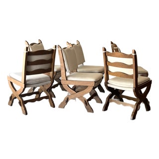 1960s German Wedge Joint Dining Chairs - 6 For Sale