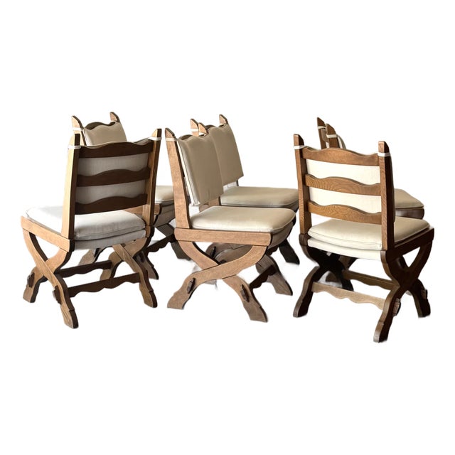 1960s German Wedge Joint Dining Chairs - 6 For Sale