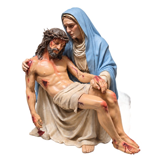 Pieta - Virgin Mary Holding Christ For Sale