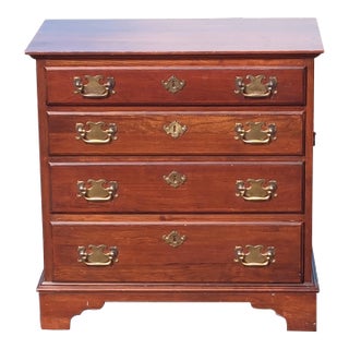 Mid 20th Century Pennsylvania House Chippendale Style Cherry Nightstand Chest For Sale