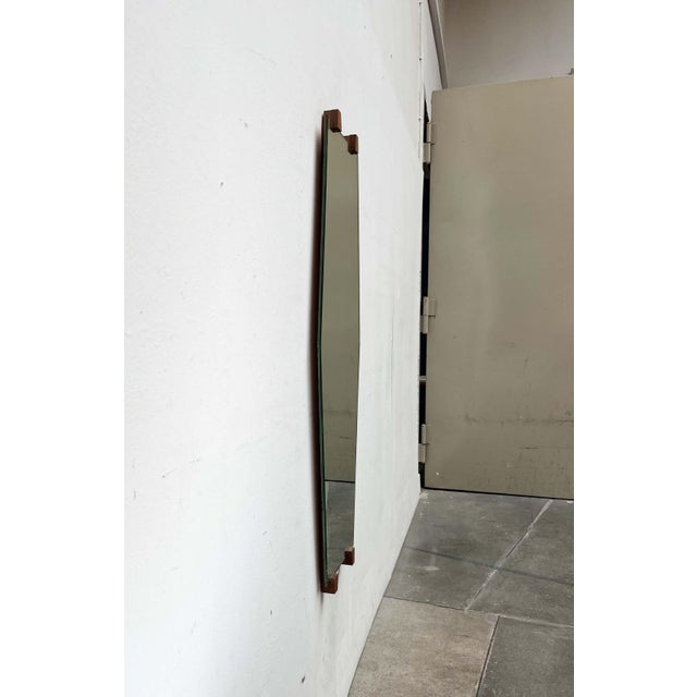 Mid-Century Modern Mid-Century Modern German Teak Wall Mirror, 1960s For Sale - Image 3 of 18