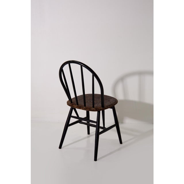 Wood and Cork Chairs, 1970, Set of 6 For Sale - Image 13 of 14