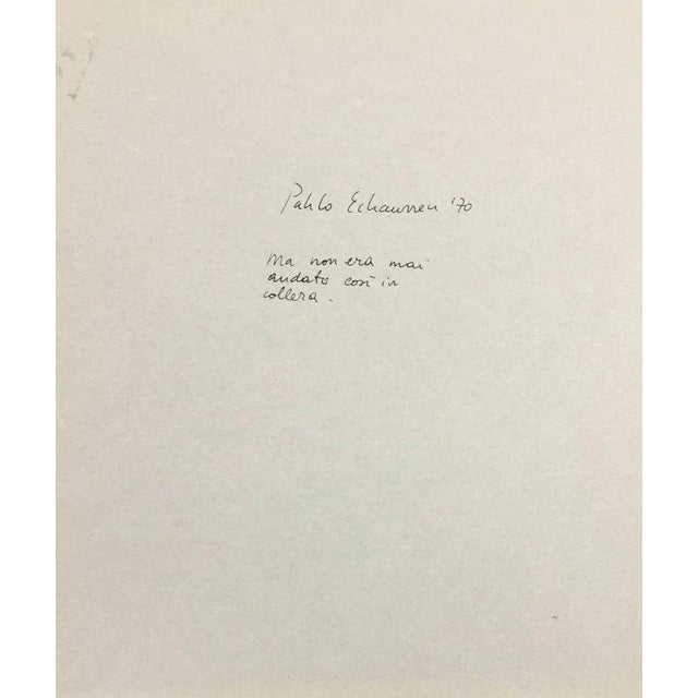 Enamel paint on cardboard. Signed, titled, and dated on overleaf. Authenticity certificate by Fondazione Pablo Echaurren.