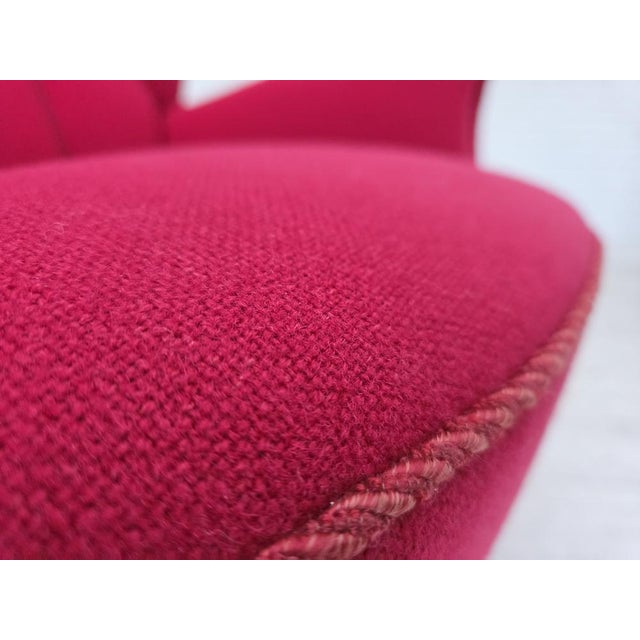 Mid-Century Modern Vintage Danish Lounge Chair in Furniture Wool, 1960s For Sale - Image 3 of 18