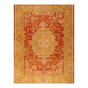 Late 19th Century Turkish Oushak Carpet ( 9' x 12' - 270 x 365 cm )